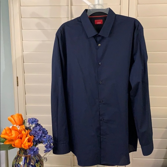 Alfani Other - Handsome, mini-checkered blue/black dress shirt.